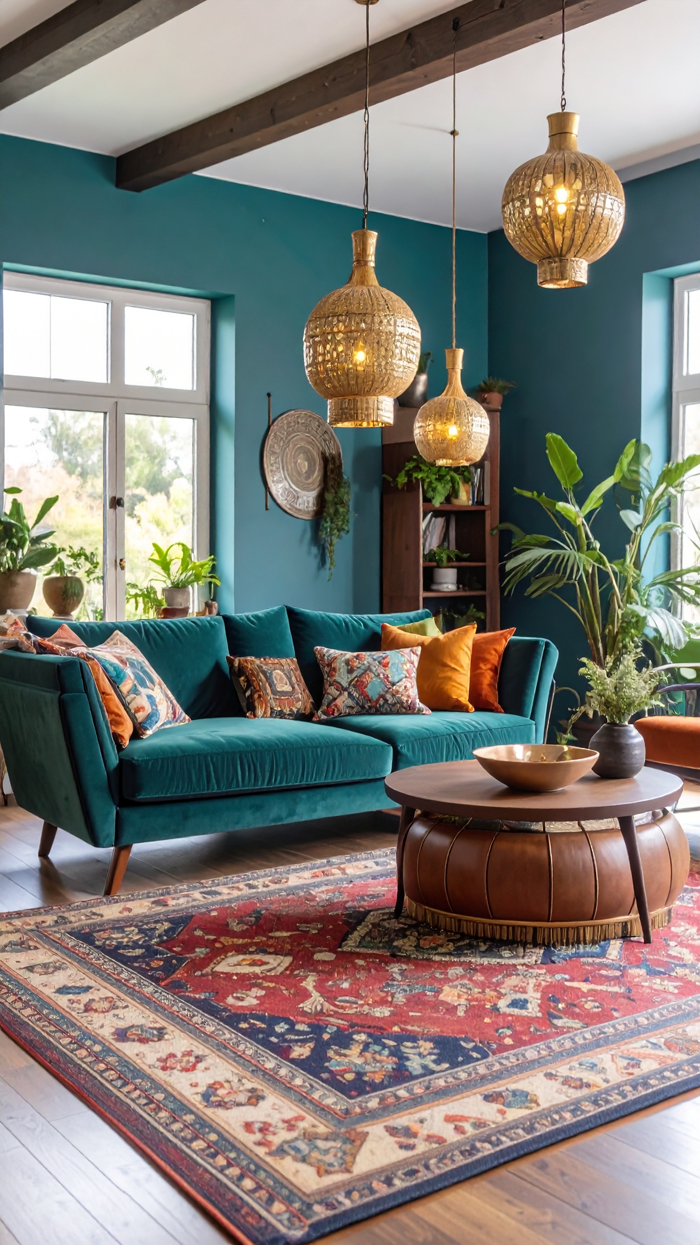 Moody Boho Living Room
